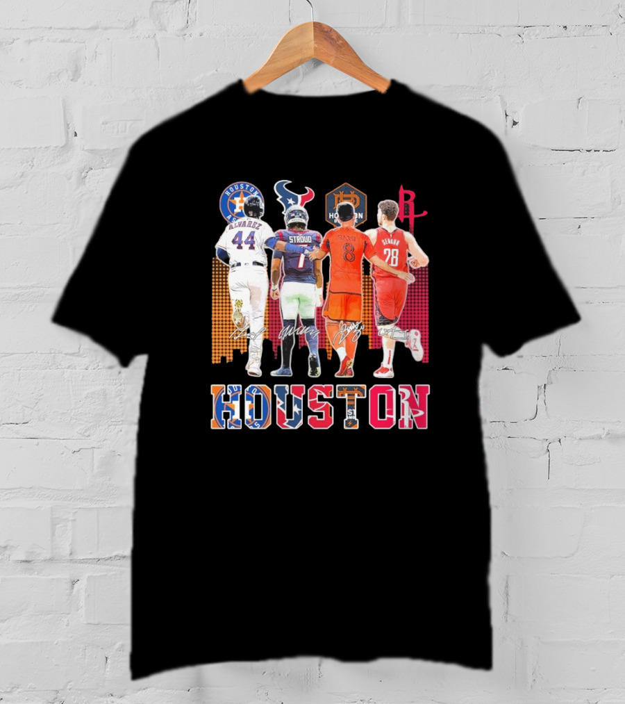 Houston Skyline Sport Team Players 2025 T-Shirt