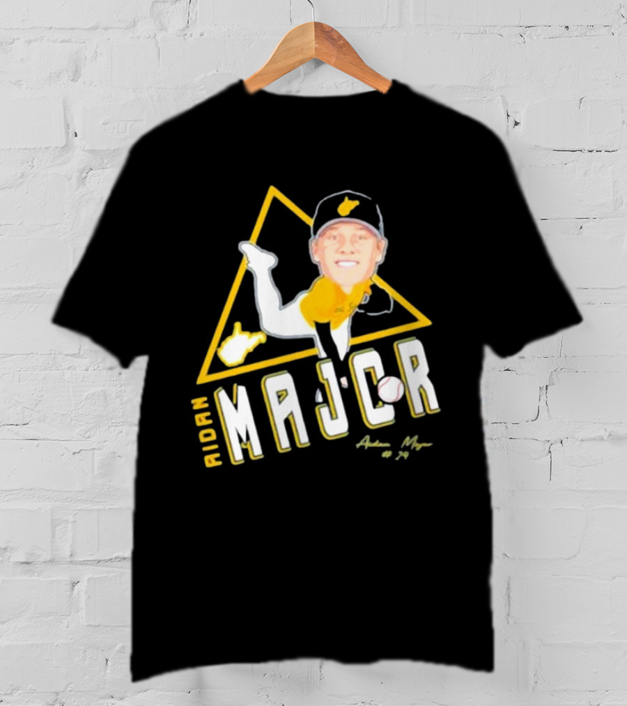Aidan Major Baseball West Virginia Fan #24 T-Shirt