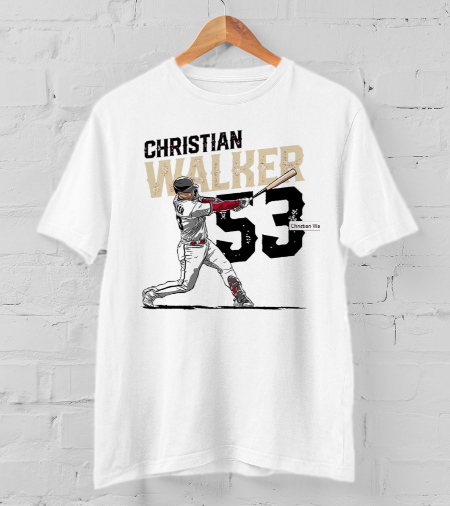 Christian Walker 53 Arizona Diamondbacks Slugger T-Shirt