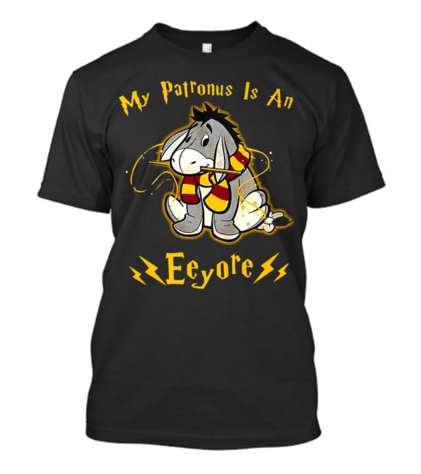 My Patronus Is An Eeyore With Scarf And Lightning Bolts T-Shirt