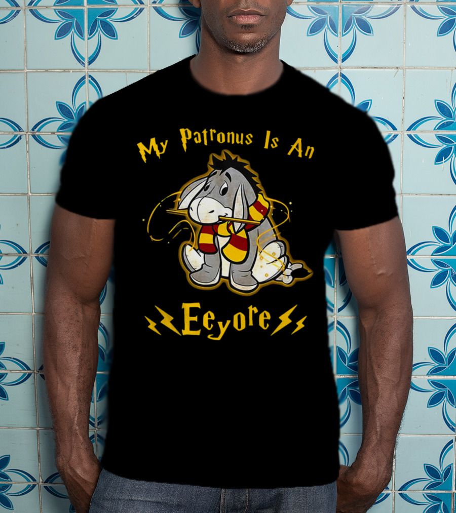 My Patronus Is An Eeyore With Scarf And Lightning Bolts T-Shirt