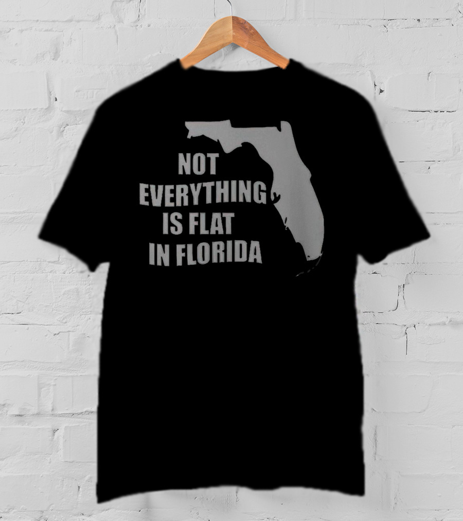 Not Everything Is Flat In Florida State Outline T-Shirt