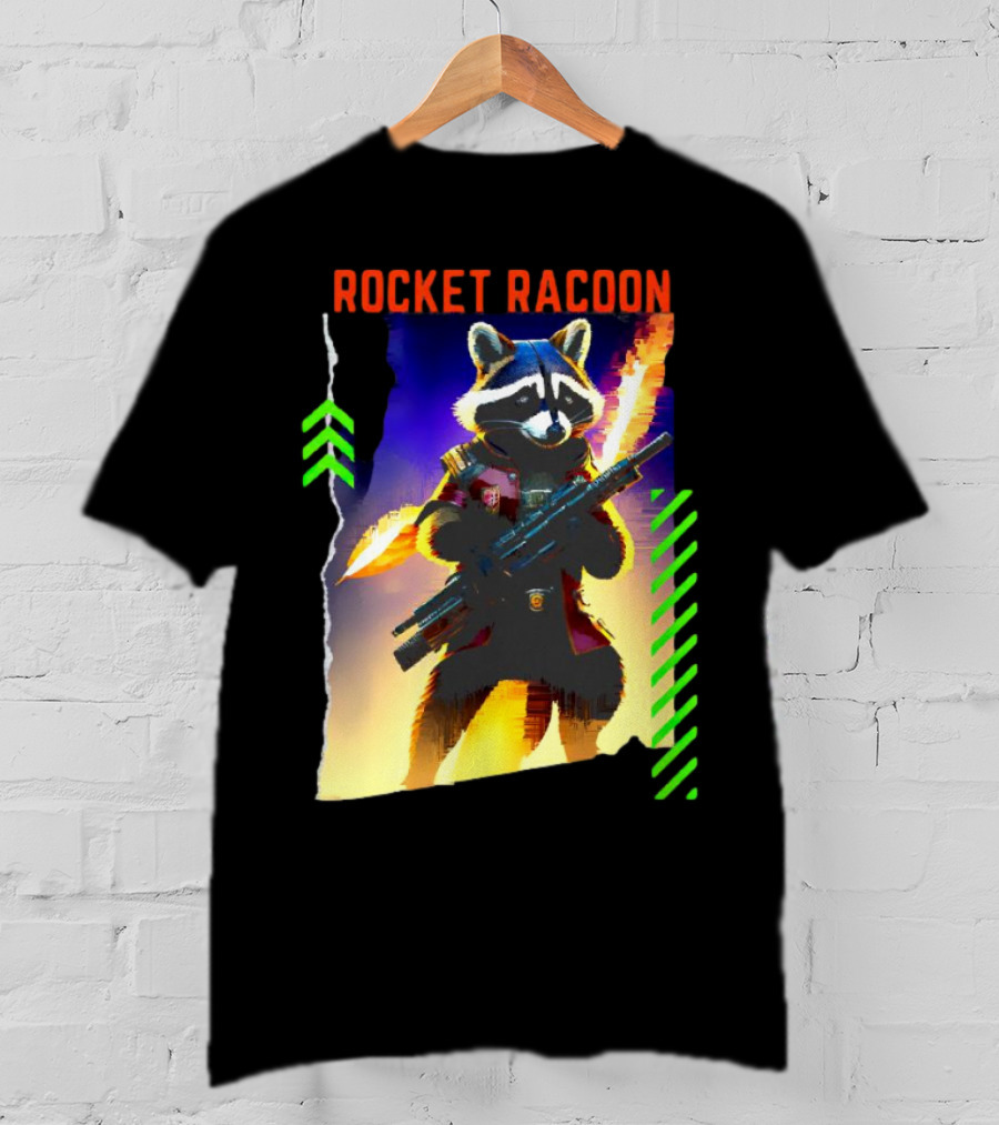Rocket Raccoon Guardians Of The Galaxy Vol 3 Character T-Shirt