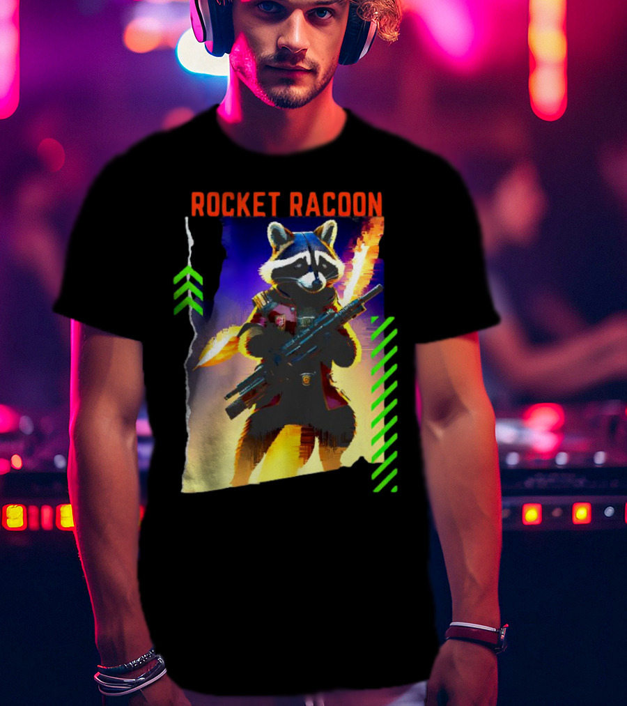 Rocket Raccoon Guardians Of The Galaxy Vol 3 Character T-Shirt