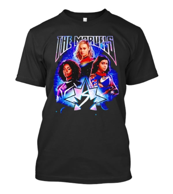 The Marvels Girls Superhero Characters Cosmic Starburst T-Shirt