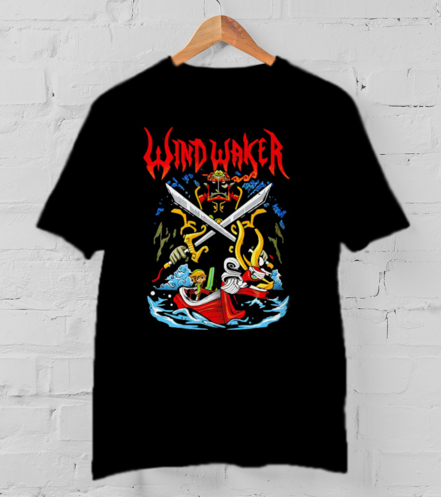 The Legend Of Zelda Wind Waker Link Ganondorf Boat Adventure T-Shirt