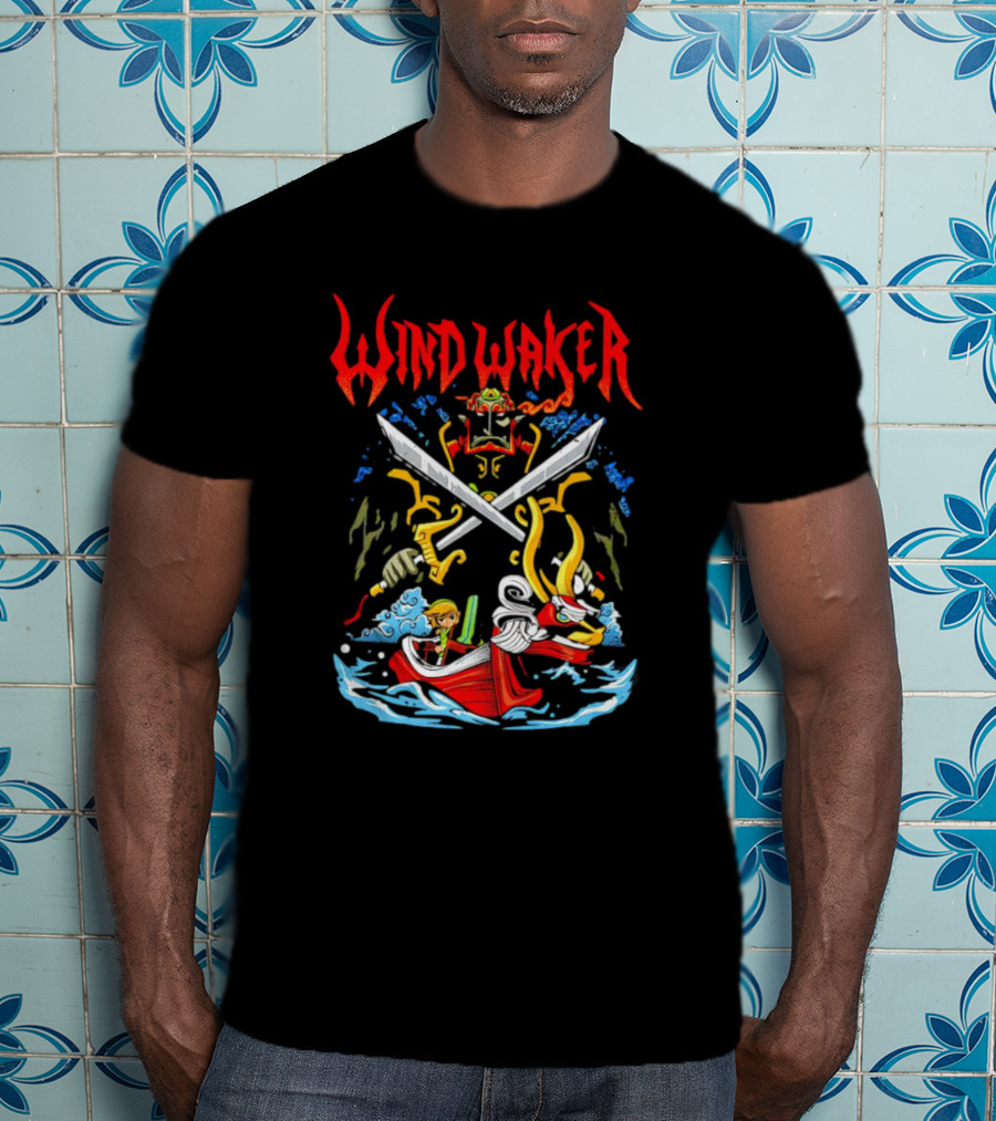 The Legend Of Zelda Wind Waker Link Ganondorf Boat Adventure T-Shirt