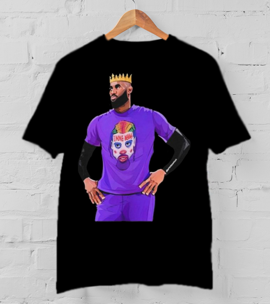 Lebron James Los Angeles Lakers I Poke Bears Crown Clown T-Shirt