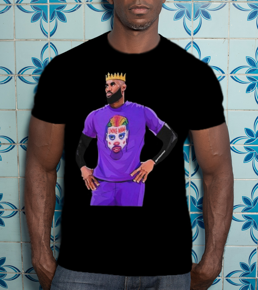 Lebron James Los Angeles Lakers I Poke Bears Crown Clown T-Shirt