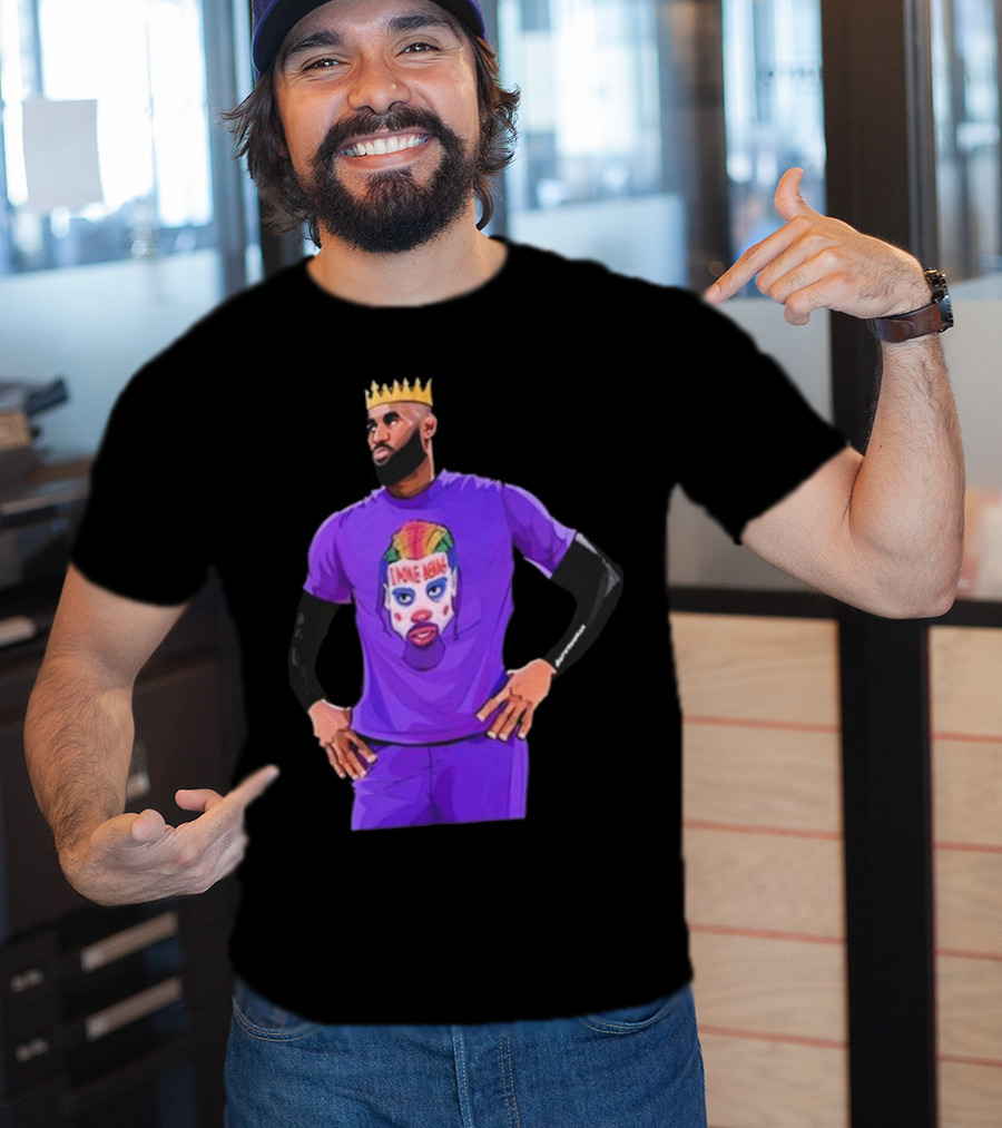 Lebron James Los Angeles Lakers I Poke Bears Crown Clown T-Shirt
