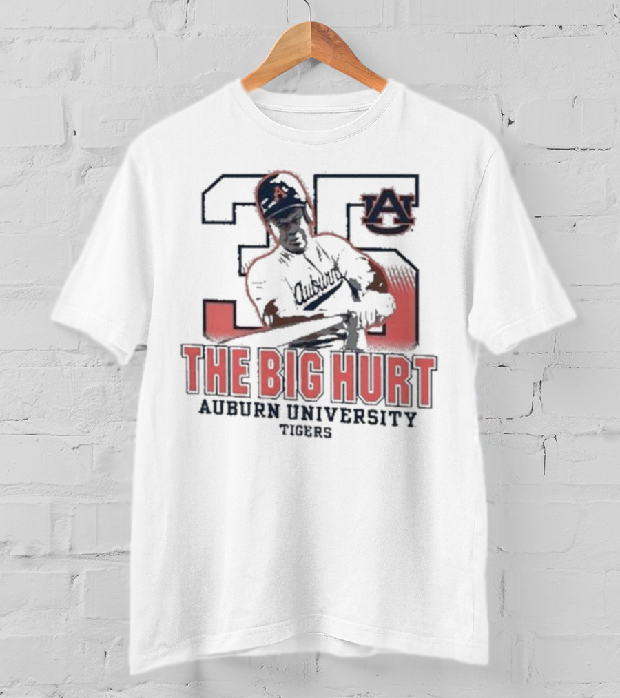 Frank Thomas #35 The Big Hurt Auburn University Tigers Baseball Legend T-Shirt