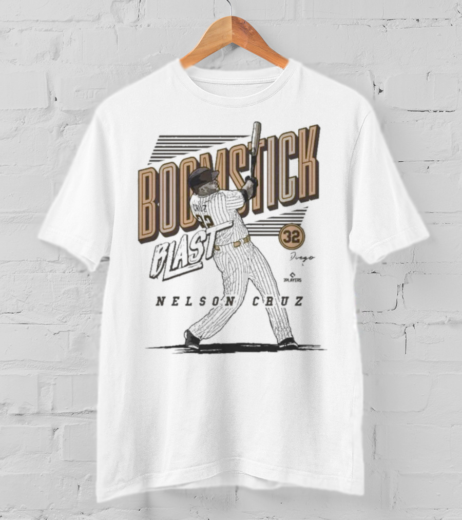 Boomstick Blast Nelson Cruz San Diego Padres 32 T-Shirt