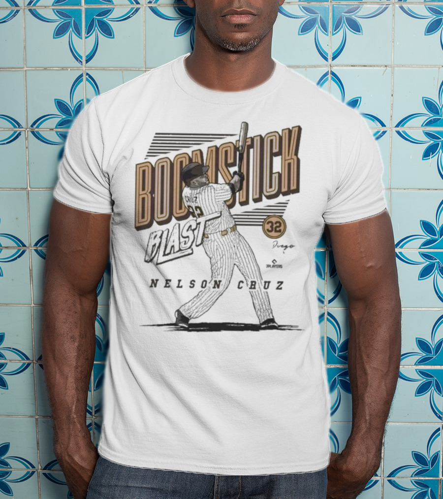 Boomstick Blast Nelson Cruz San Diego Padres 32 T-Shirt