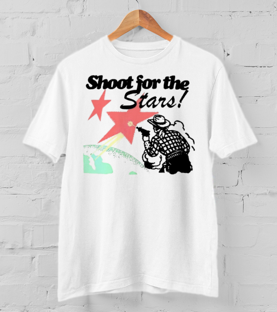 Shoot For The Stars Western Cowboy Cosmic Adventure T-Shirt