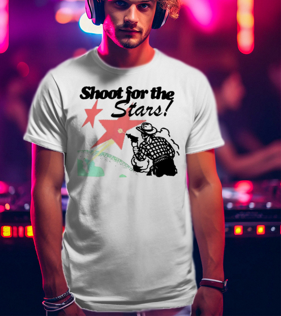 Shoot For The Stars Western Cowboy Cosmic Adventure T-Shirt