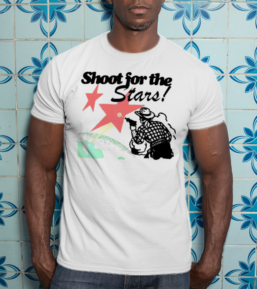Shoot For The Stars Western Cowboy Cosmic Adventure T-Shirt