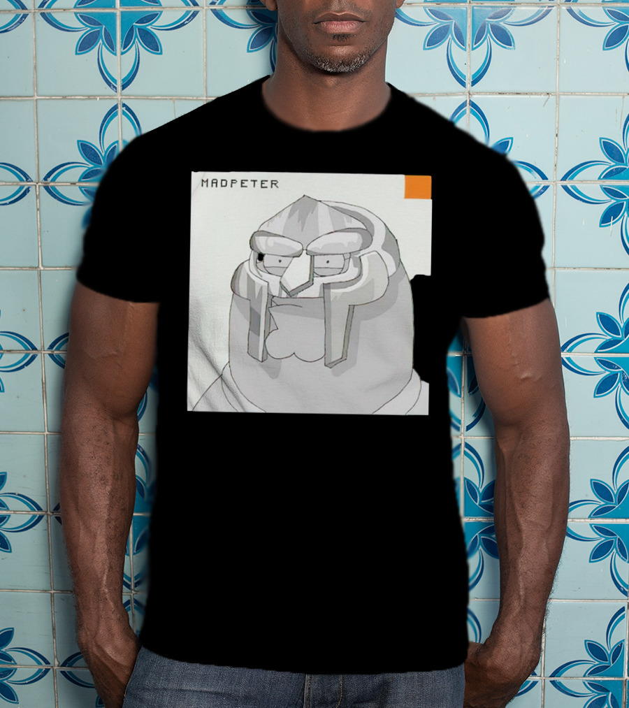 Mad Peter MF Doom Mask Cartoon T-Shirt