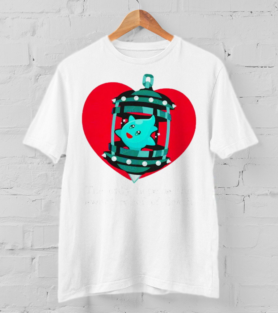 The Only Hope Is The Sweet Relief Of Death Heart And Ghost Cage T-Shirt