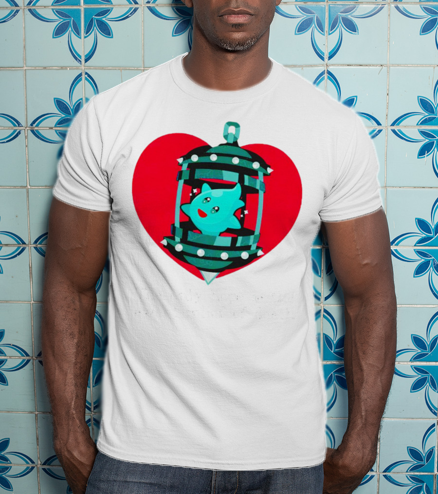 The Only Hope Is The Sweet Relief Of Death Heart And Ghost Cage T-Shirt