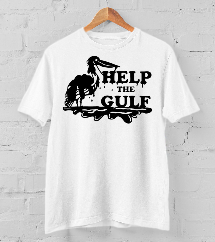 Help The Gulf Oil Spill Awareness Pelican T-Shirt