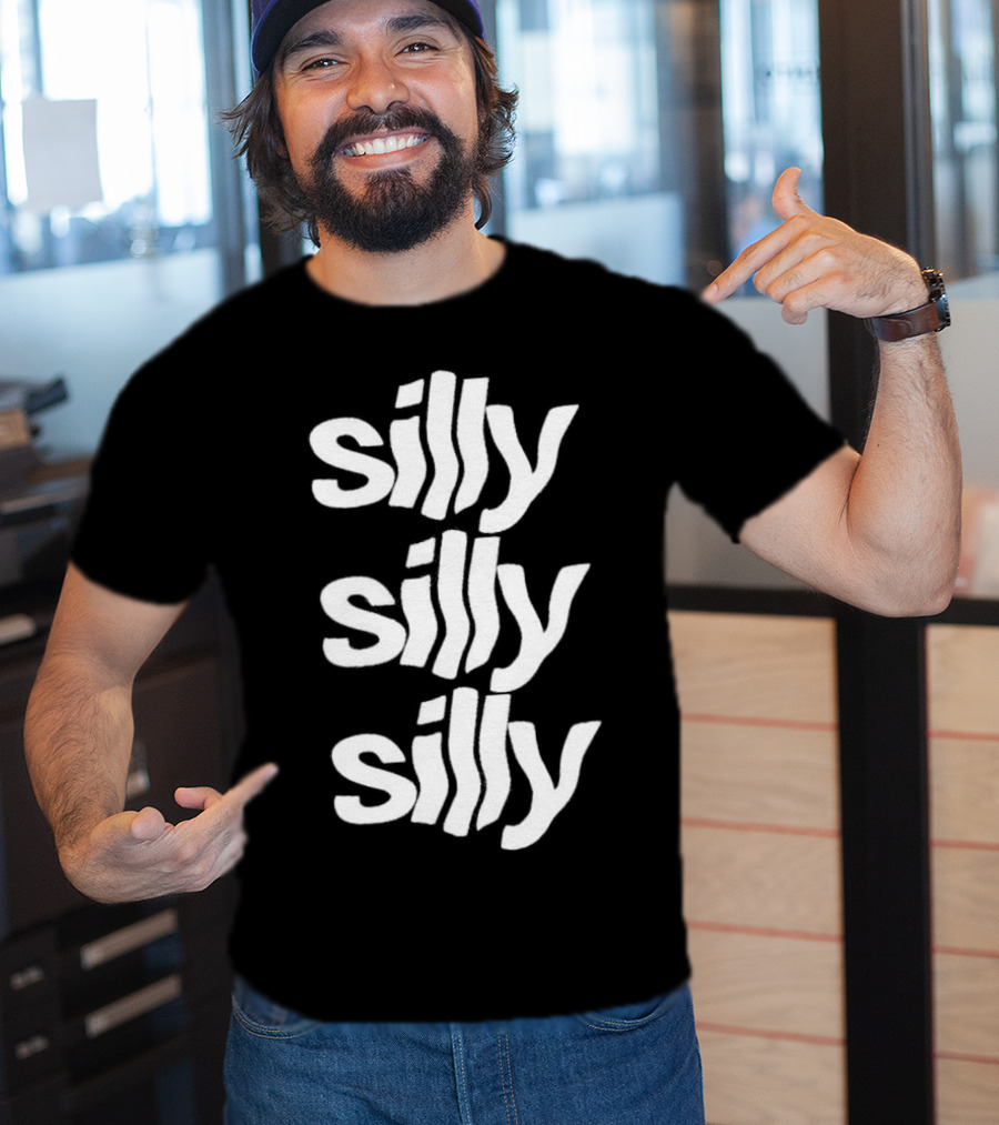 Silly Silly Silly Wavy Text Retro Fun T-Shirt