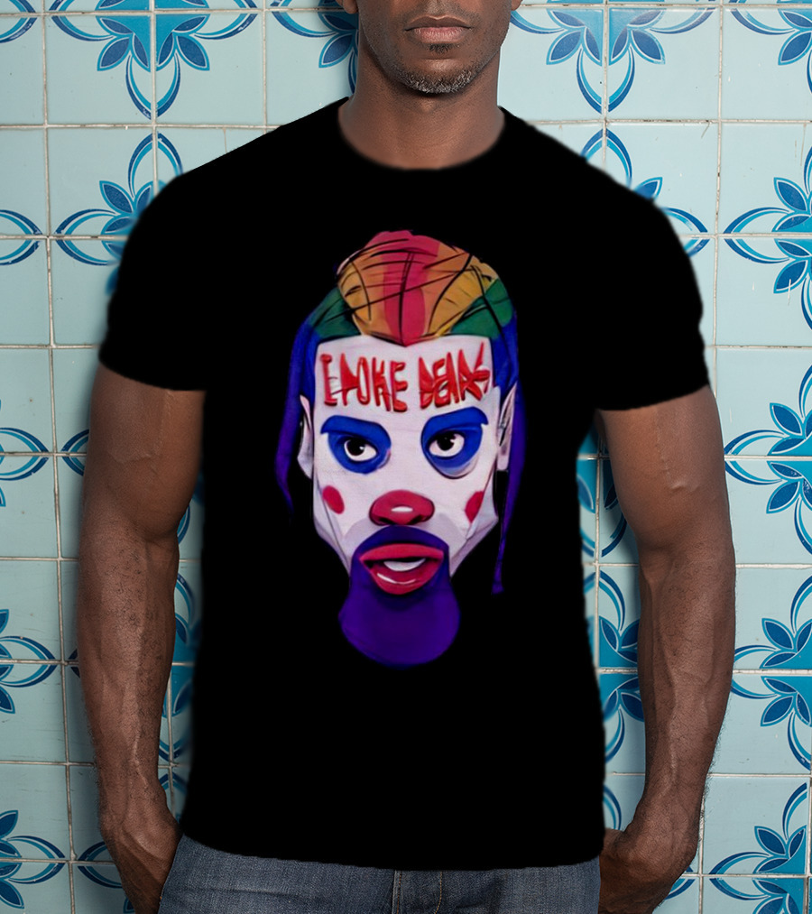 Dillon Brooks I Poke Bears Joker Face Colorful Hairstyle T-Shirt