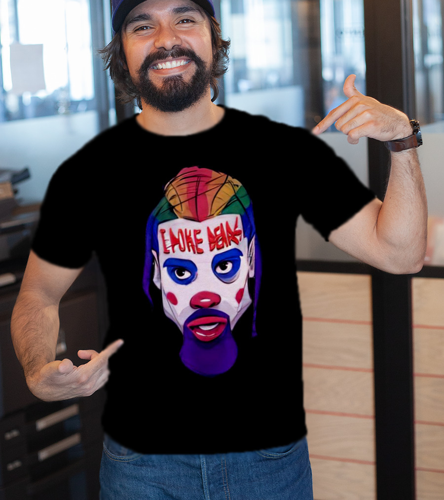Dillon Brooks I Poke Bears Joker Face Colorful Hairstyle T-Shirt