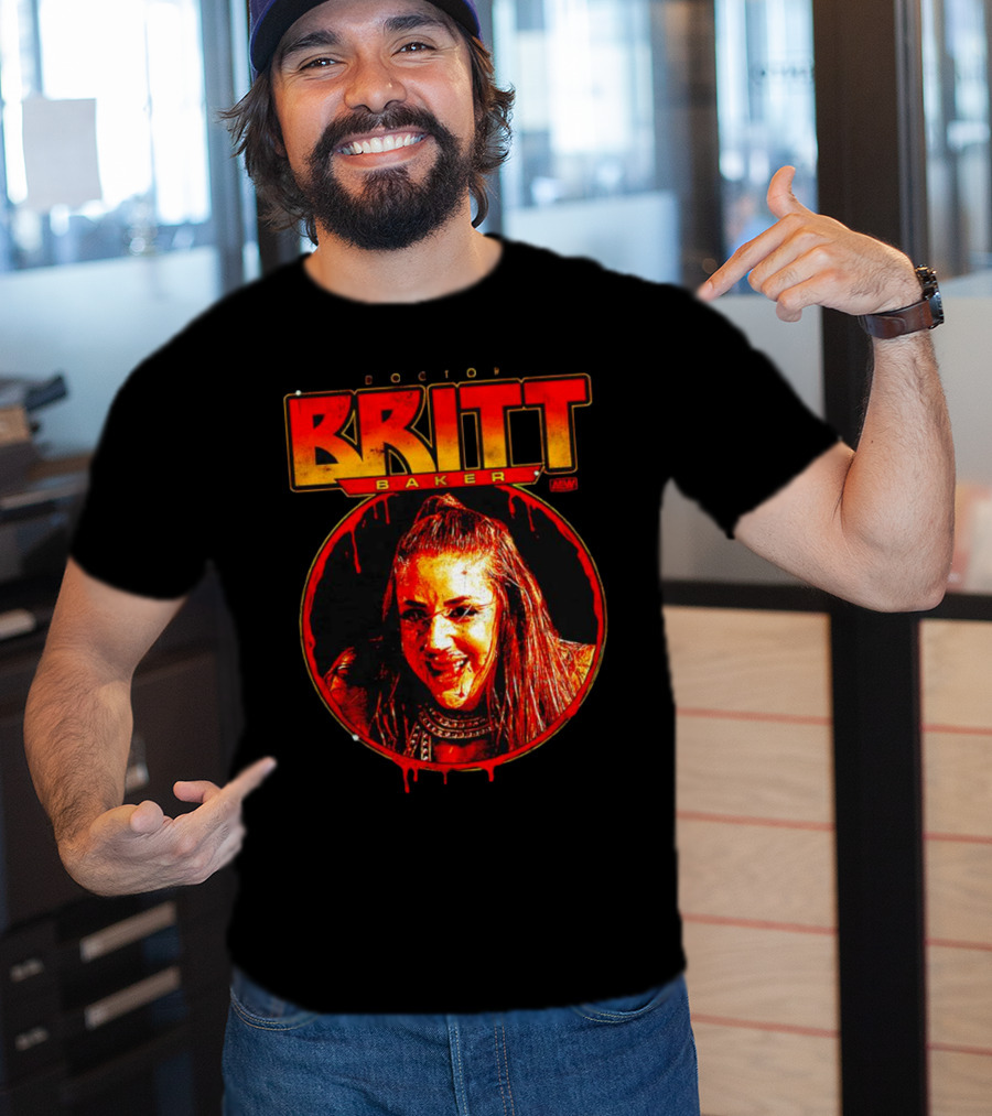 Doctor Britt Baker AEW Wrestler Portrait Rolemodel T-Shirt
