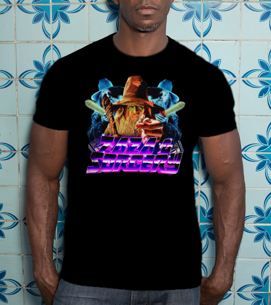 Zaza And Sorcery Retro Fantasy Wizards Trio T-Shirt