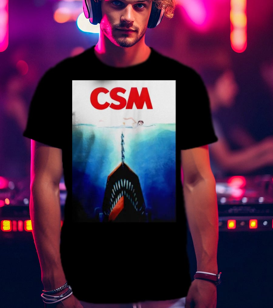 CSM Jaws Blu-Ray Parody Swim Danger T-Shirt