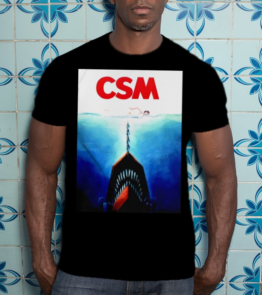 CSM Jaws Blu-Ray Parody Swim Danger T-Shirt