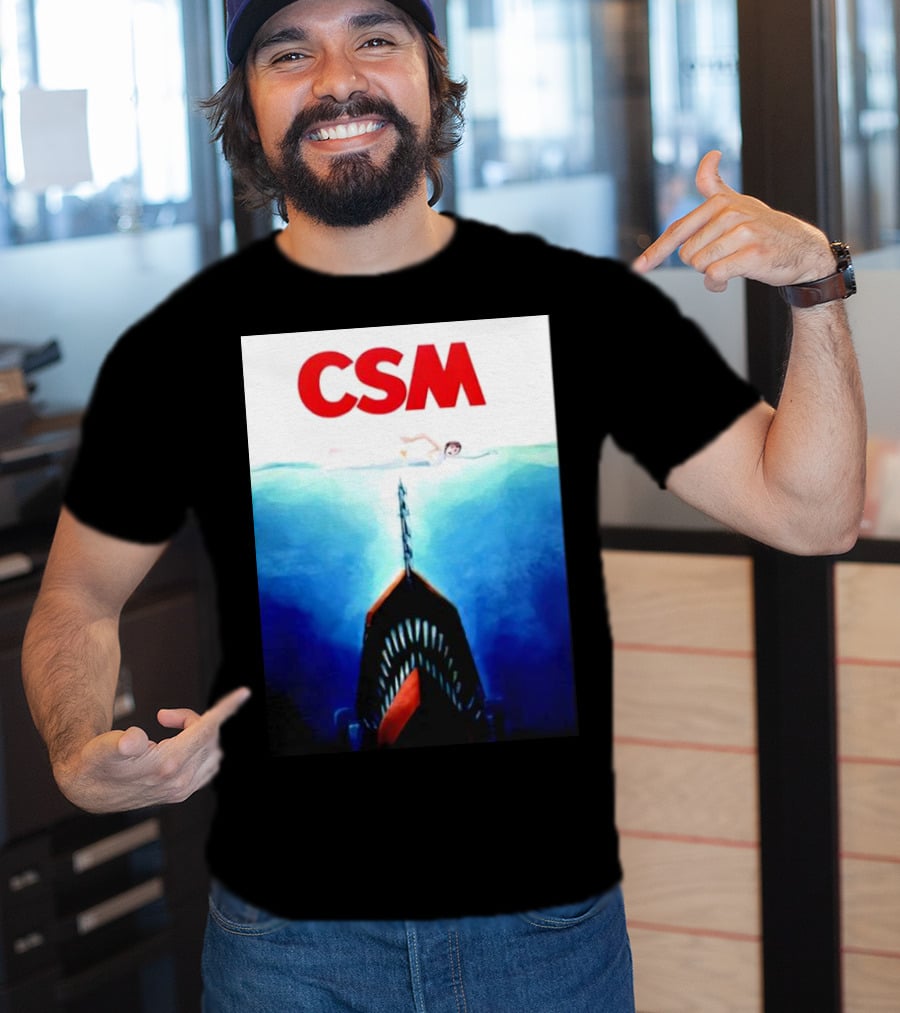 CSM Jaws Blu-Ray Parody Swim Danger T-Shirt