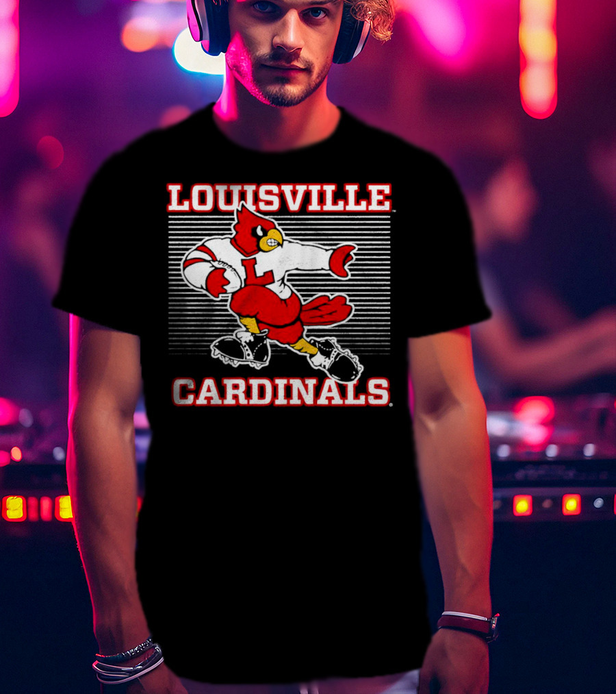Louisville Cardinals Football Bird Heisman T-Shirt