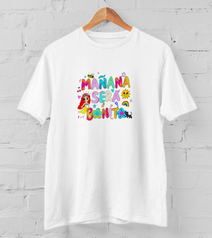 Mañana Será Bonito Colorful Cute Sun Flower Rainbow T-Shirt
