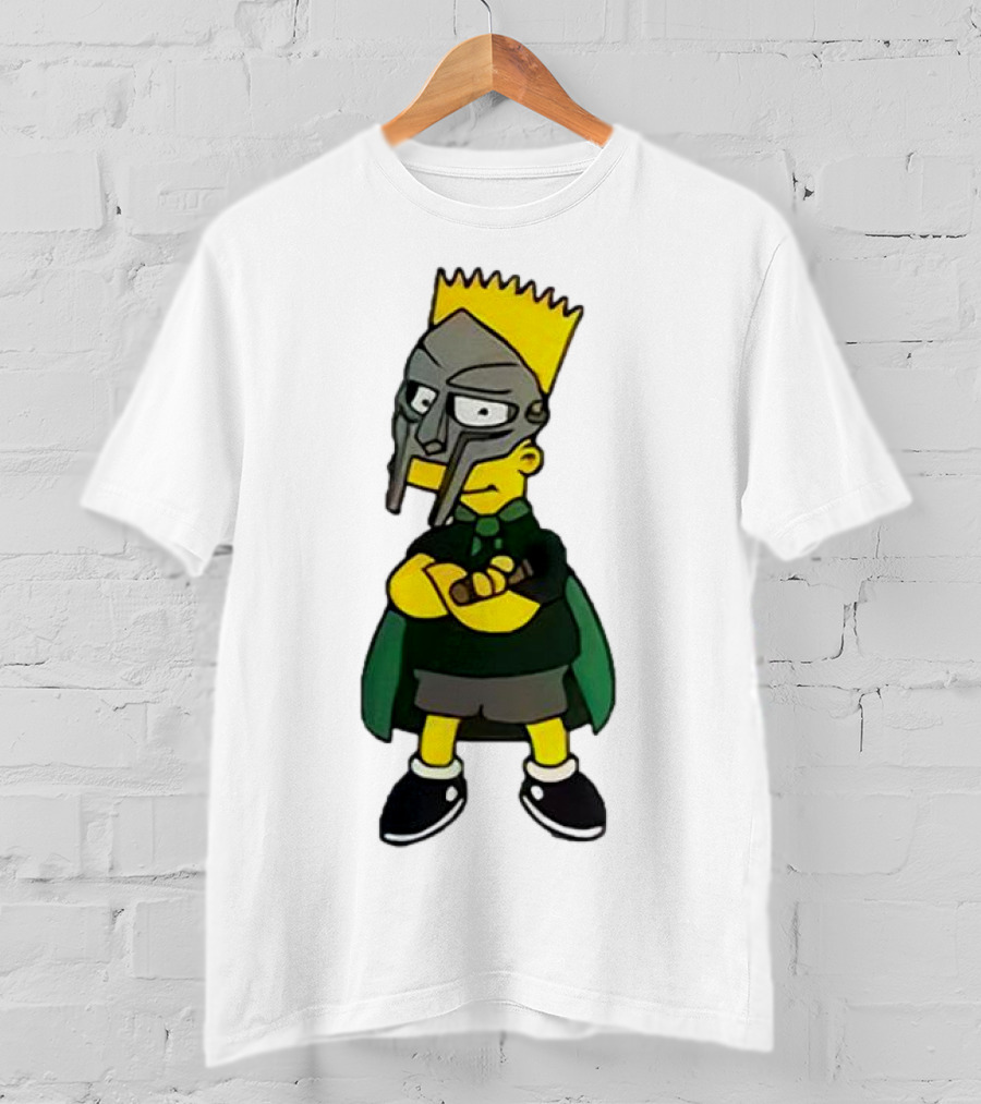 Mf Doom Bart Simpson Mask Crossover Collaboration T-Shirt