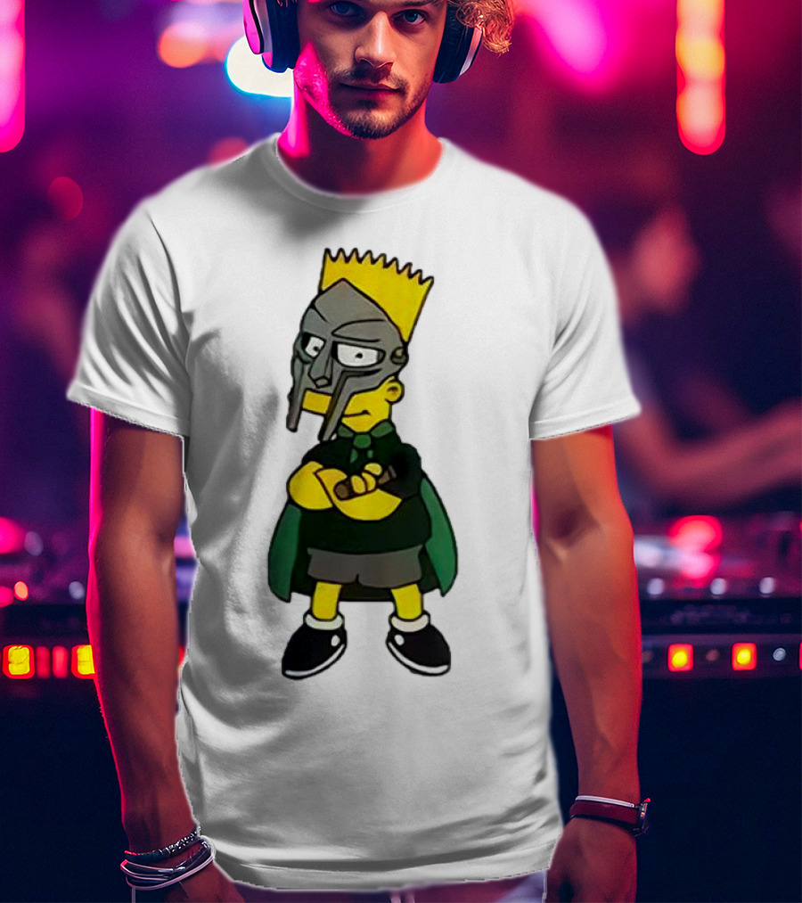Mf Doom Bart Simpson Mask Crossover Collaboration T-Shirt