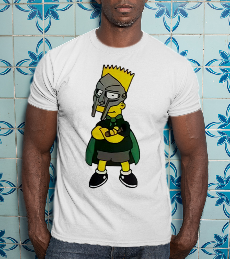 Mf Doom Bart Simpson Mask Crossover Collaboration T-Shirt