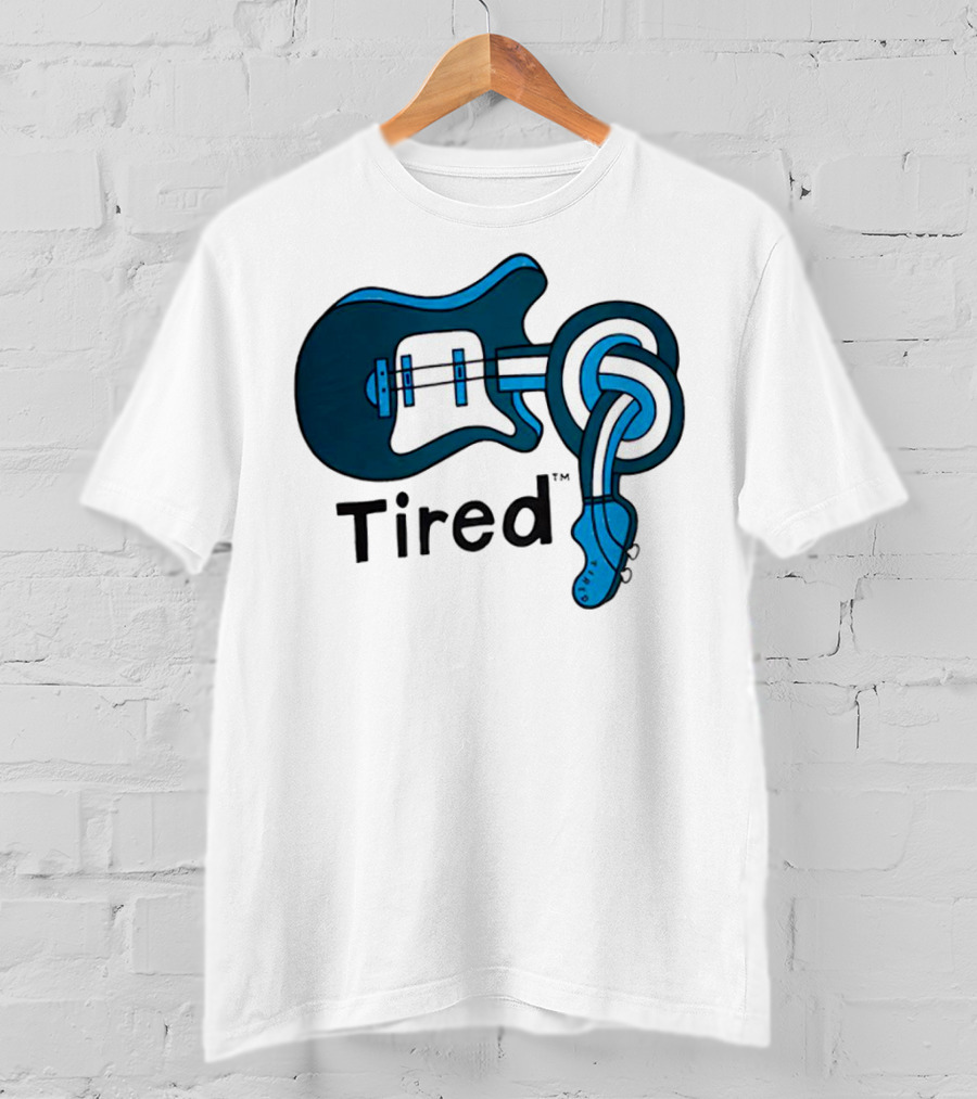 Tired Skateboards Guitar Spinal Twist T-Shirt