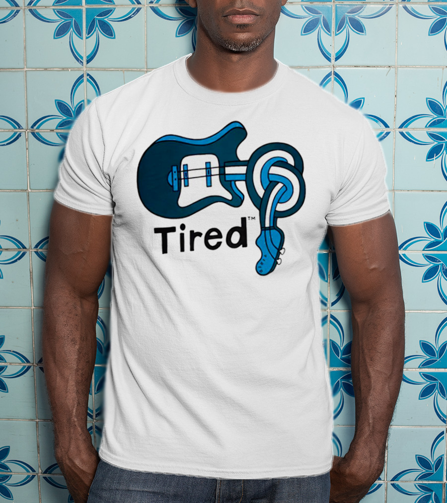 Tired Skateboards Guitar Spinal Twist T-Shirt