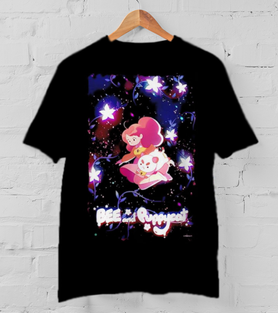 BEE And Puppycat Space Flowers Cosmic Adventure T-Shirt