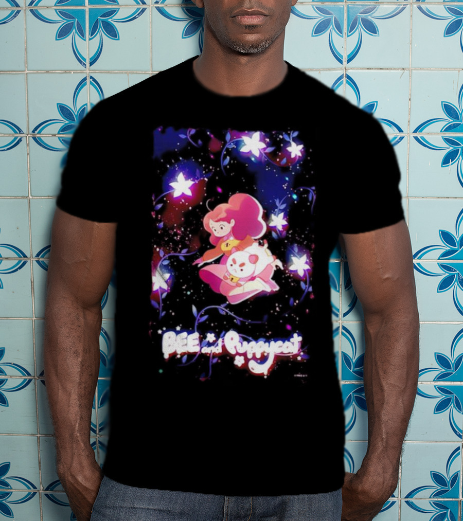 BEE And Puppycat Space Flowers Cosmic Adventure T-Shirt