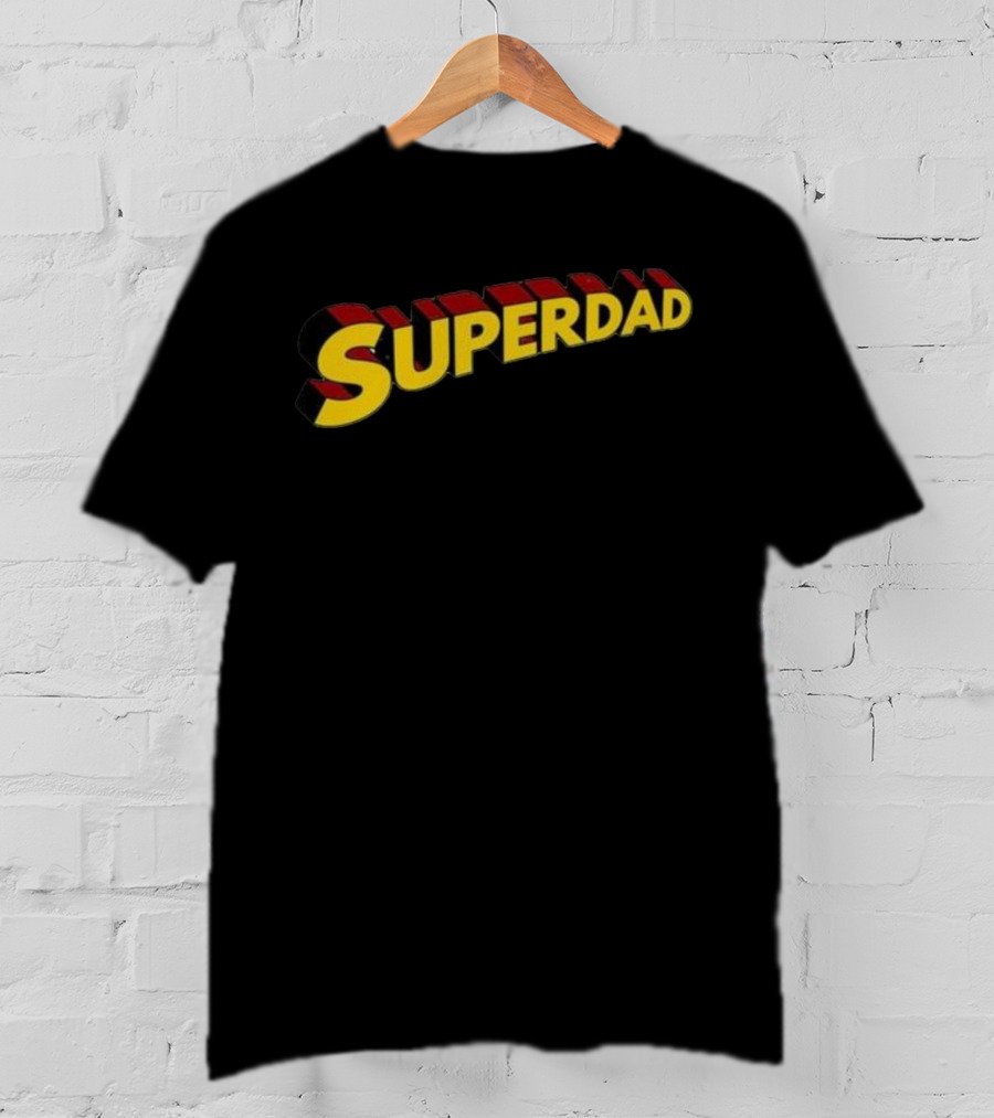 Superdad Father's Day Bold 3D Text Style Heroic T-Shirt