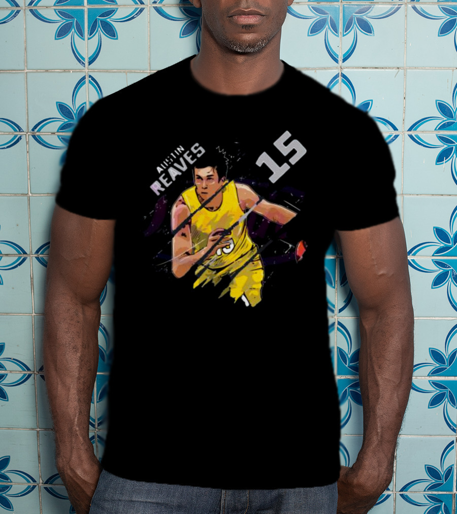 Austin Reaves 15 Los Angeles Lakers Basketball Player T-Shirt