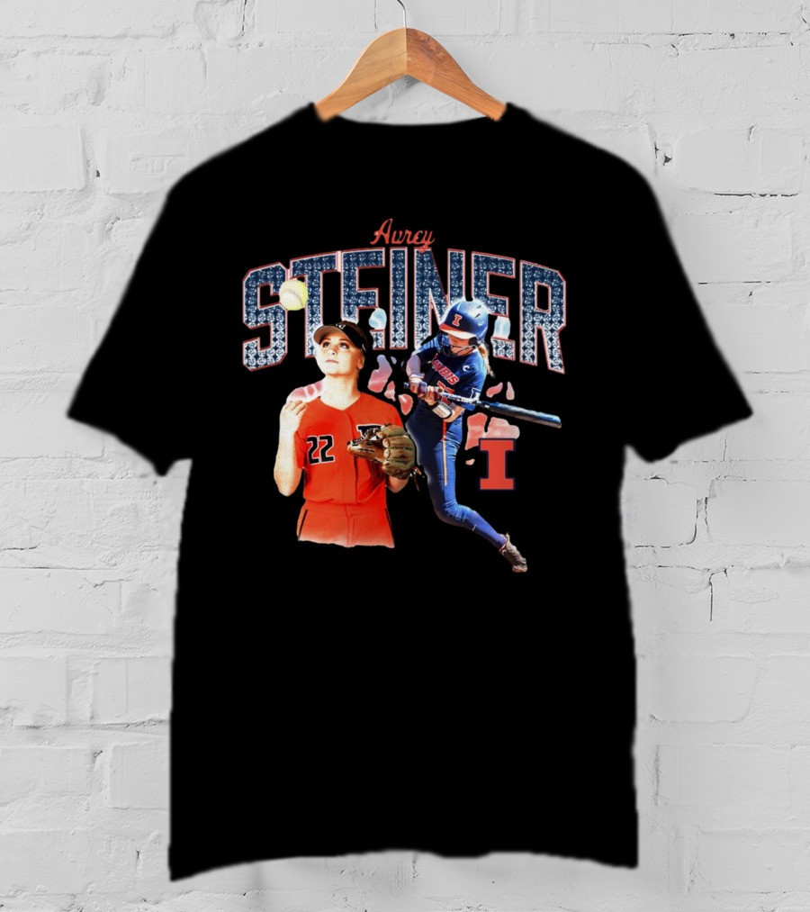 Avrey Steiner Illinois Softball Fighting Illini Number 22 T-Shirt