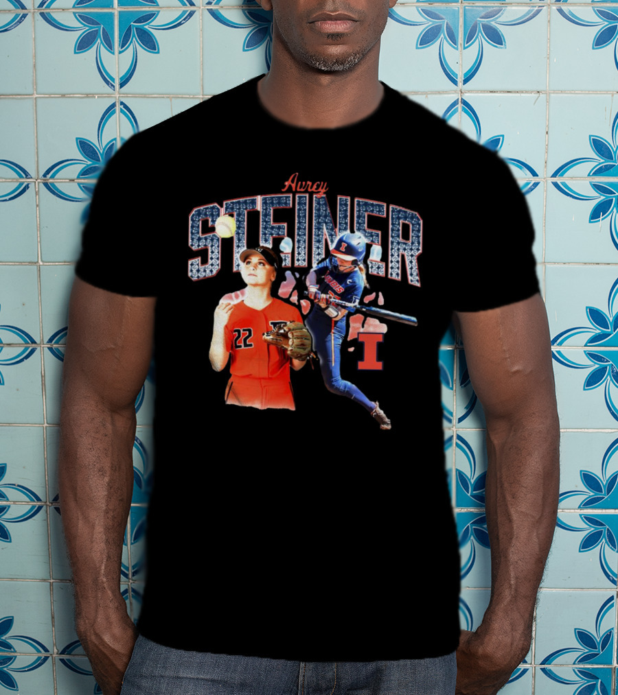 Avrey Steiner Illinois Softball Fighting Illini Number 22 T-Shirt