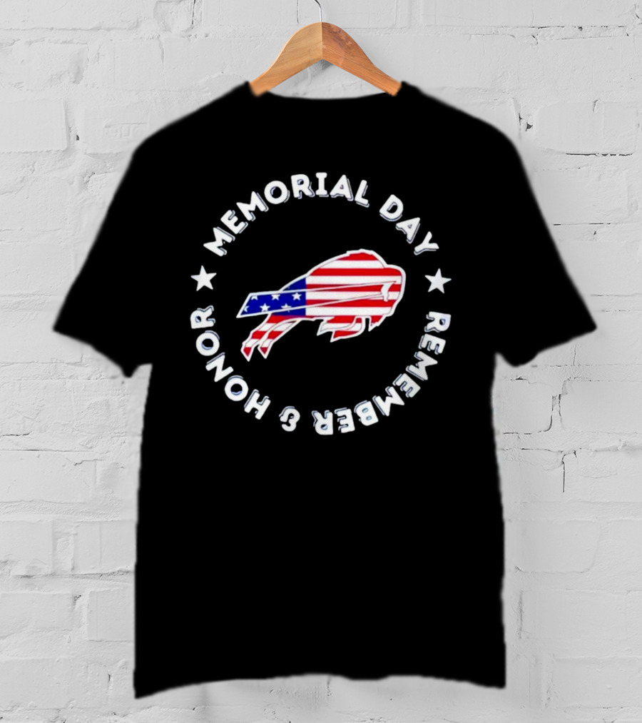 Buffalo Bills Memorial Day Remember And Honor T-Shirt