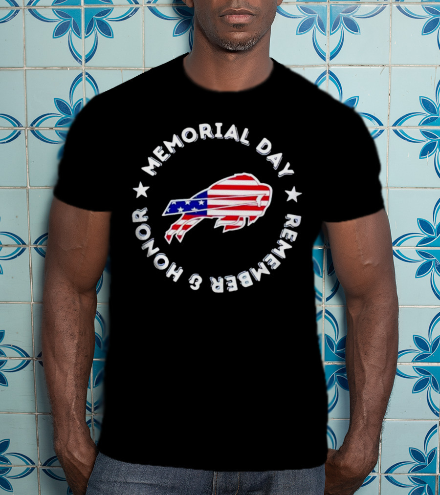 Buffalo Bills Memorial Day Remember And Honor T-Shirt