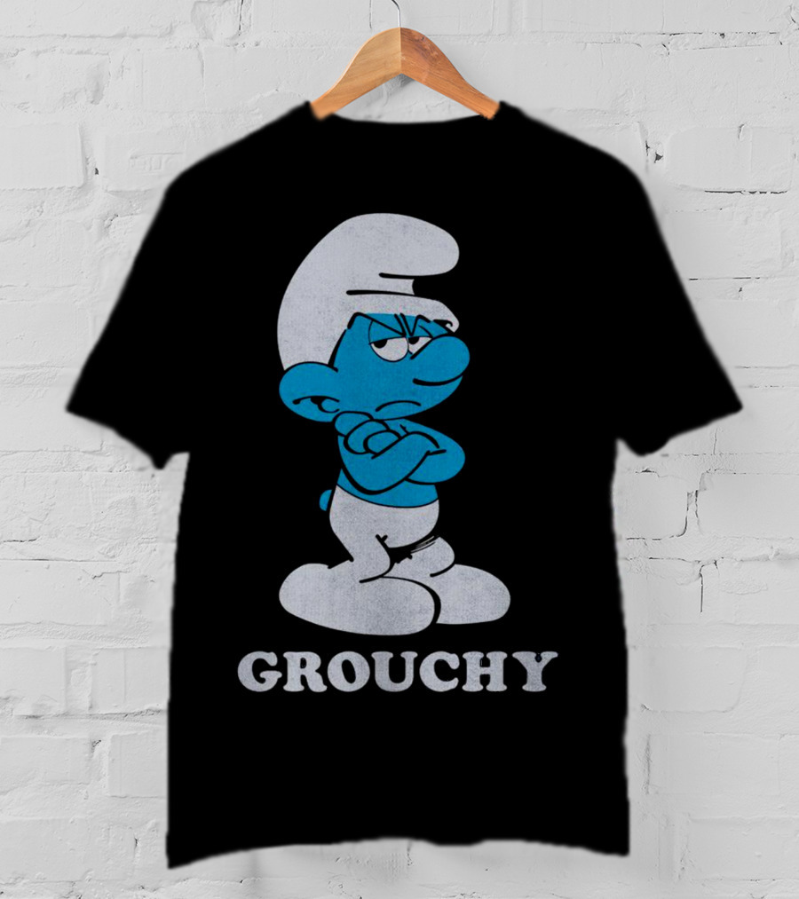 Grouchy Smurf Crossed Arms Stance T-Shirt