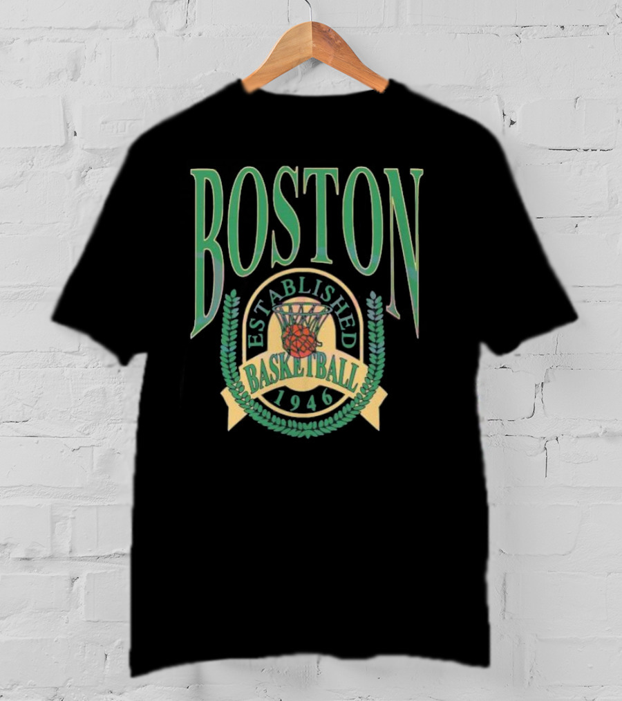 Boston Celtics Established Basketball 1946 NBA Season T-Shirt