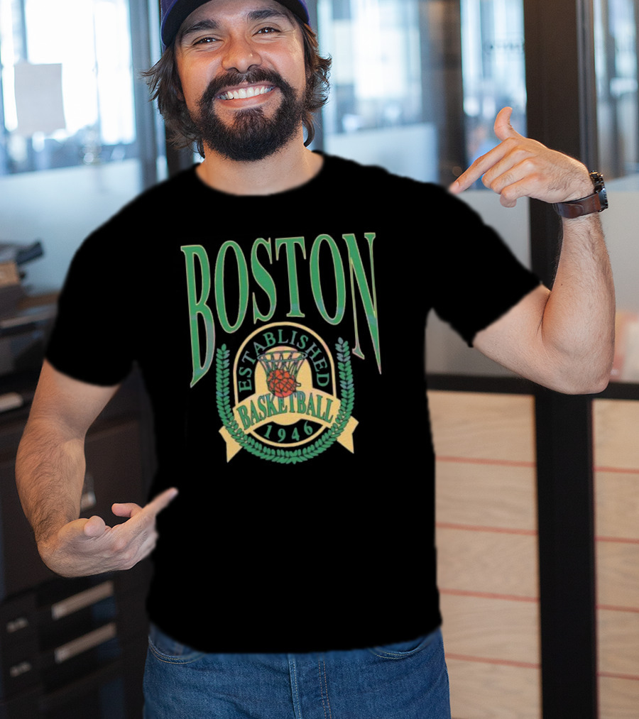 Boston Celtics Established Basketball 1946 NBA Season T-Shirt